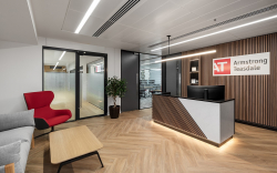 photo of the reception area in Armstrong Teasdale's London office
