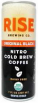 A can of Rise Brewing Co. Nitro Cold Brew Coffee